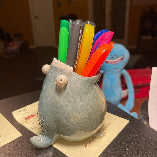 ๐น Unique Ceramic Monster Pencil Holder