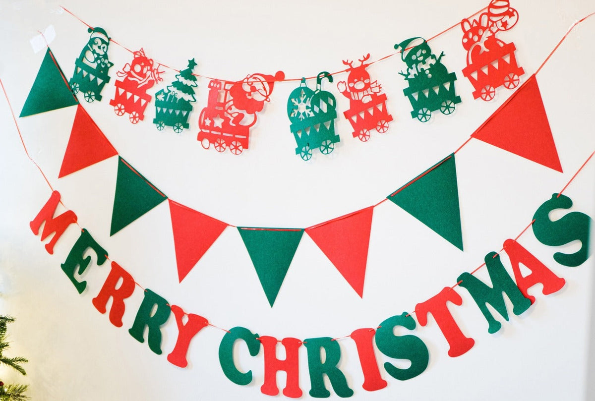đHot Sale 30% Offđ High-Quality Felt Christmas Wall Decoration Flags