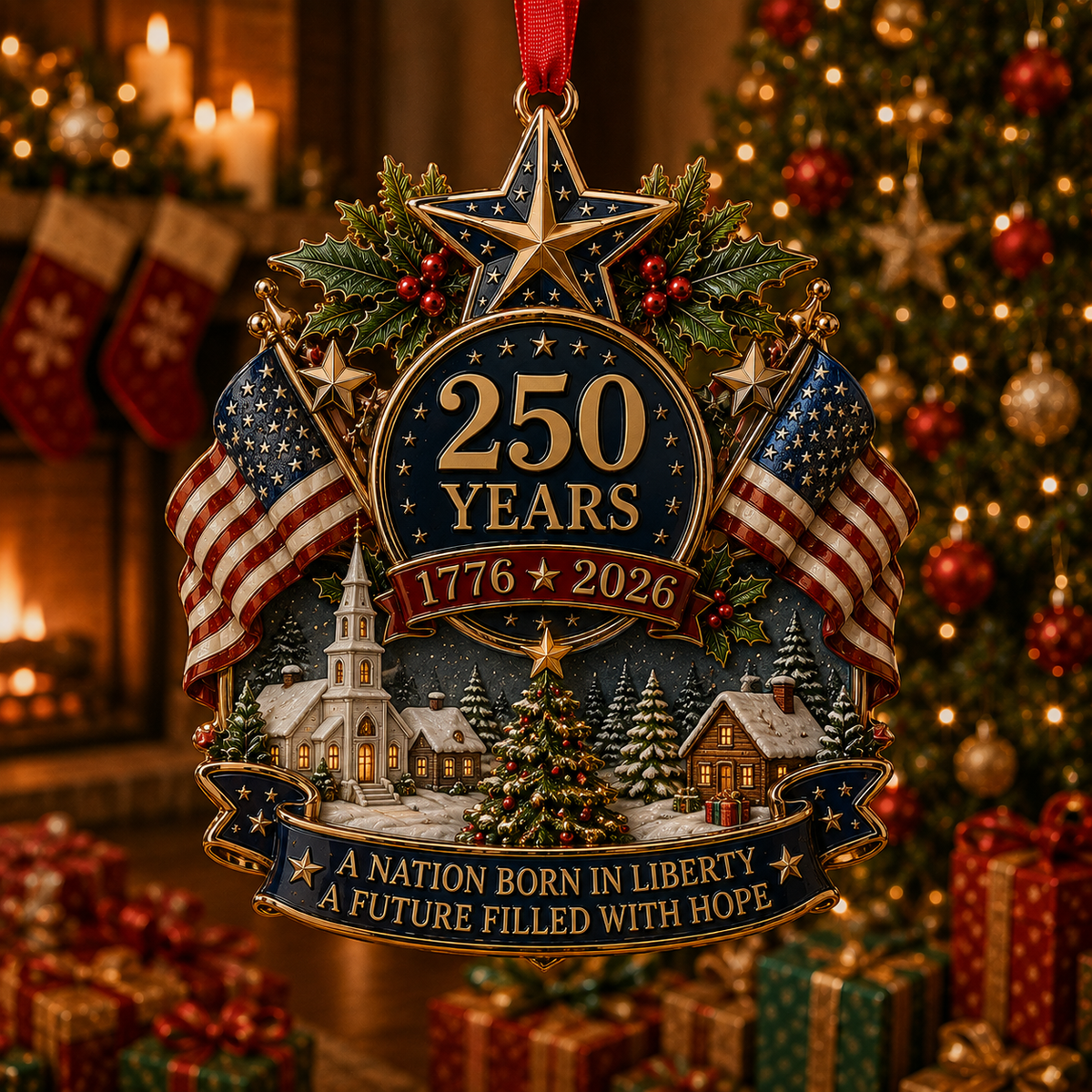 π 250th Anniversary Christmas Ornament Collection