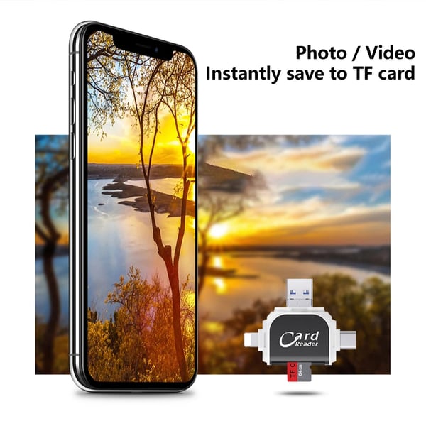 đ˛Multi-Port 4 in1 Universal SD TF Card Reader
