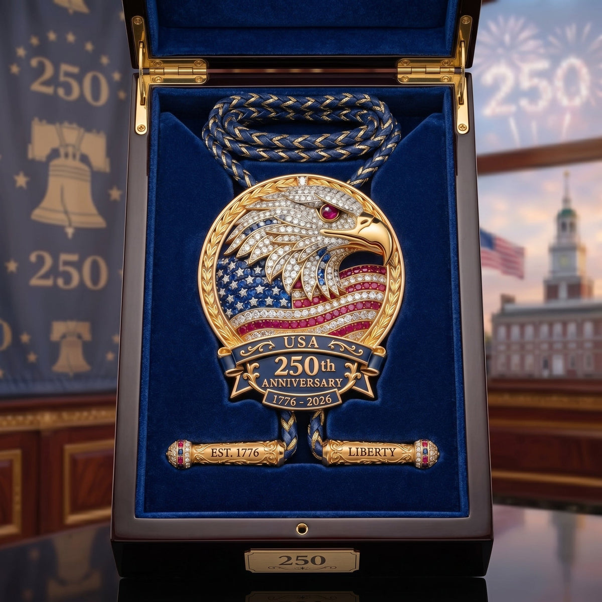 π¦
USA 250th Anniversary Eagle Bolo Tie