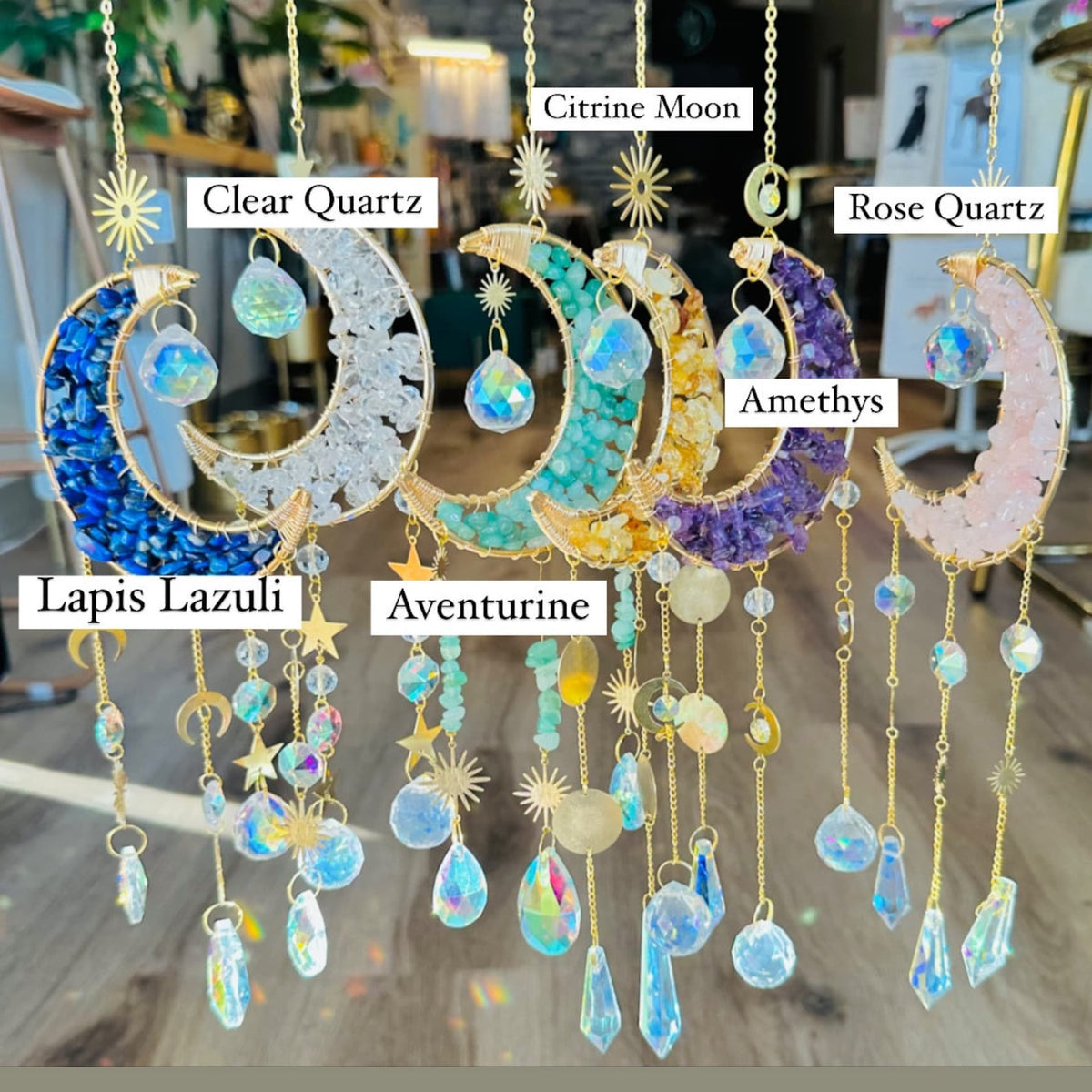 ๐ฅ๐ฅBuy 2 Free Shipping -Crystal Moon Suncatcher ๐ โ๏ธ