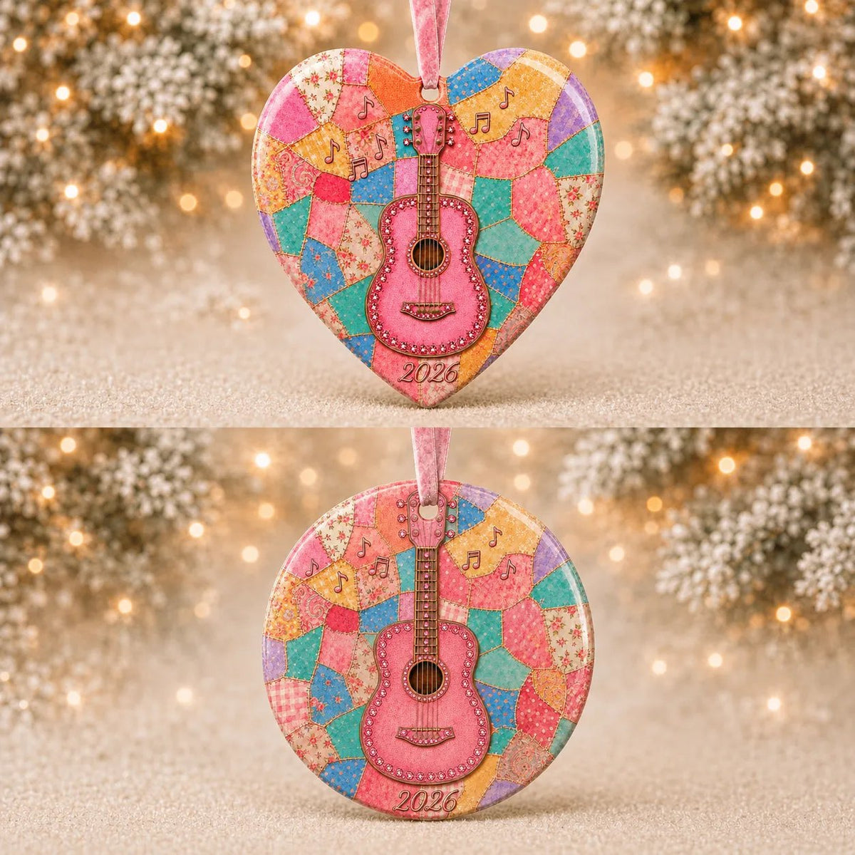 π
π
2026 Christmas Gift 50% OFF--πΈ Pink Guitar Memorial Heart Ornament