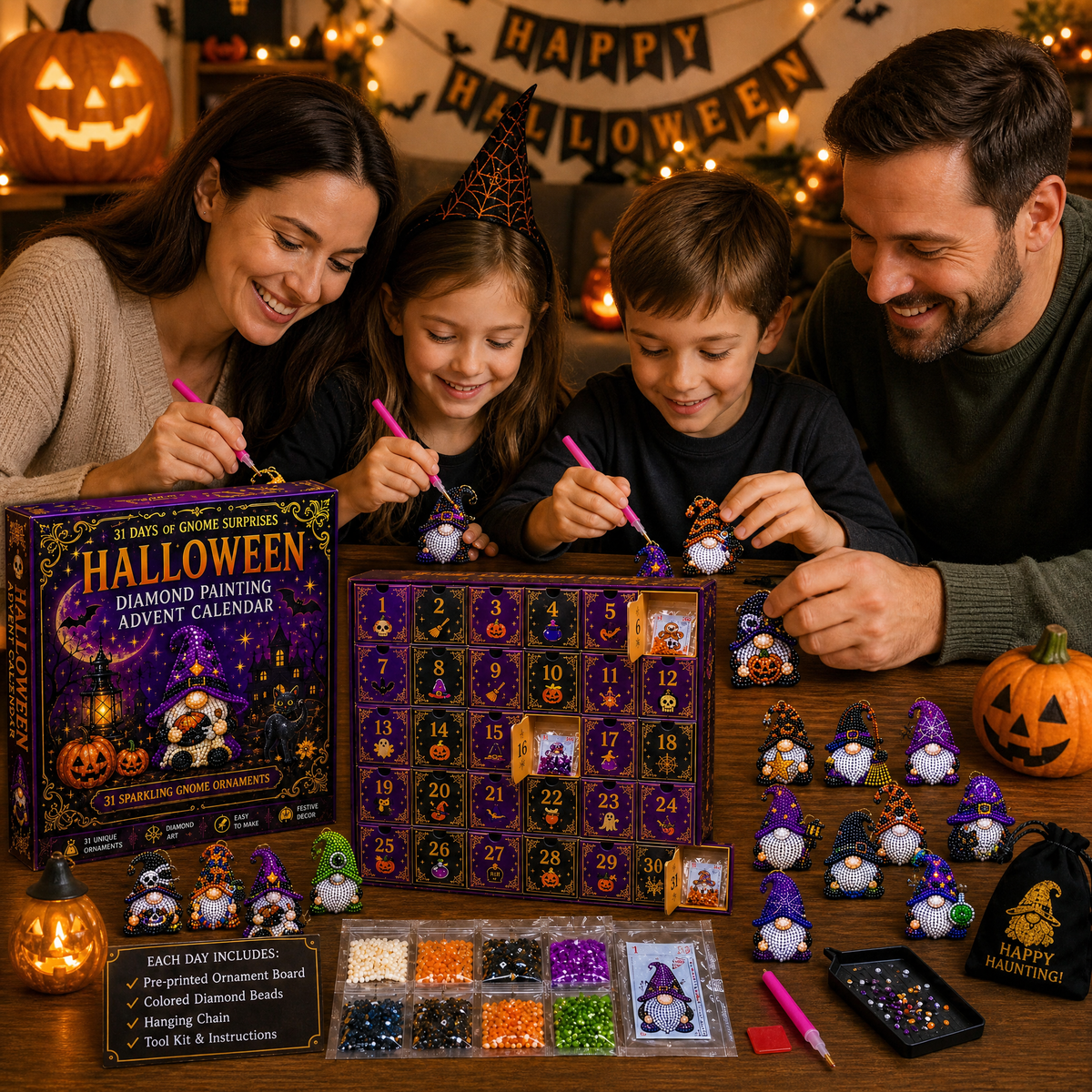 πβ¨ 31 Days of Gnome Surprises Halloween Diamond Painting Advent Calendar