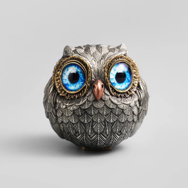 🔥LAST DAY SALE 49% OFF🦉Bronze Lucky Owl Guardian-The Wise Watcher of the Felt