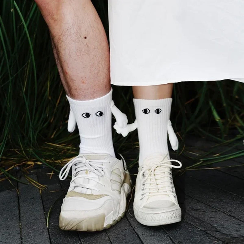 🔥 Hand In Hand Magnetic Holding Hands Socks 💕