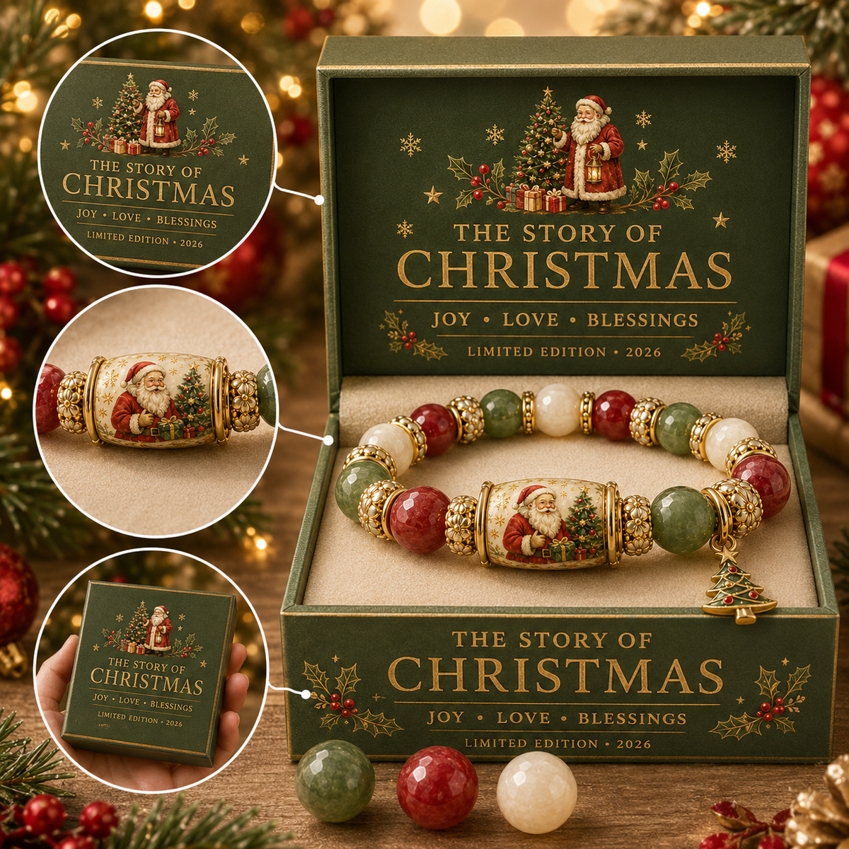 🎅 Christmas Magic Bracelet 🎄 | 2026 Limited Edition — 50% OFF Holiday Sale