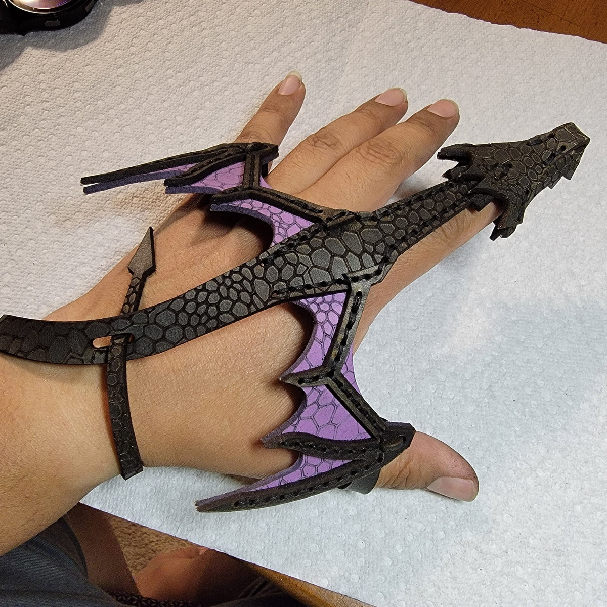 🐉Leather Hand Dragon Bracelet
