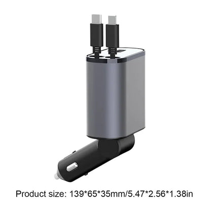 🔥Hot Sale🔥Retractable Car Charger⚡