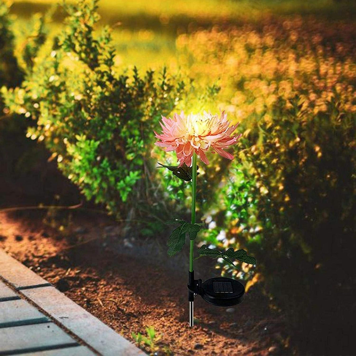 (🔥SUMMER HOT SALE NOW 49% OFF) - Chrysanthemum Solar Garden Stake