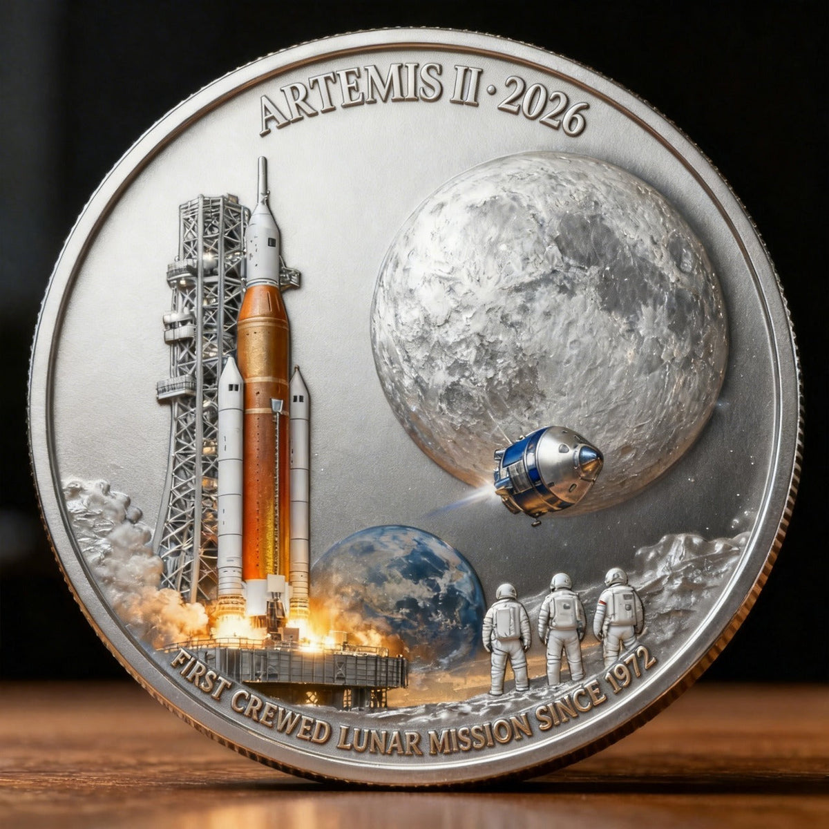 🚀Flash Sale 60% OFF 🌕 Artemis II Lunar Mission Commemorative Coin