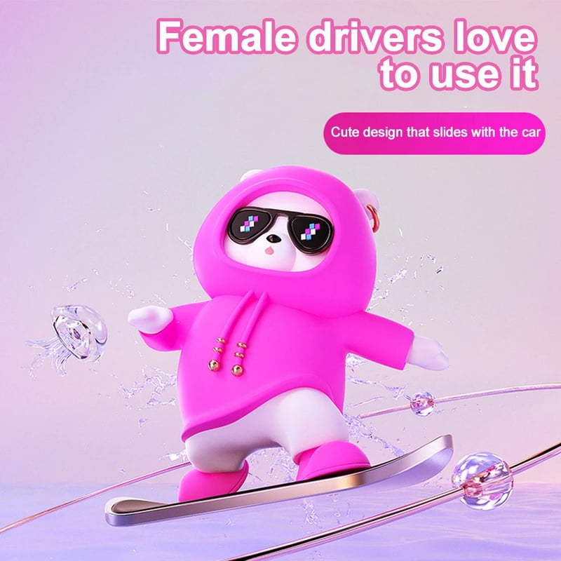 🔥2024 New Car Ornament🎁Skate Lover Bear Car Decor