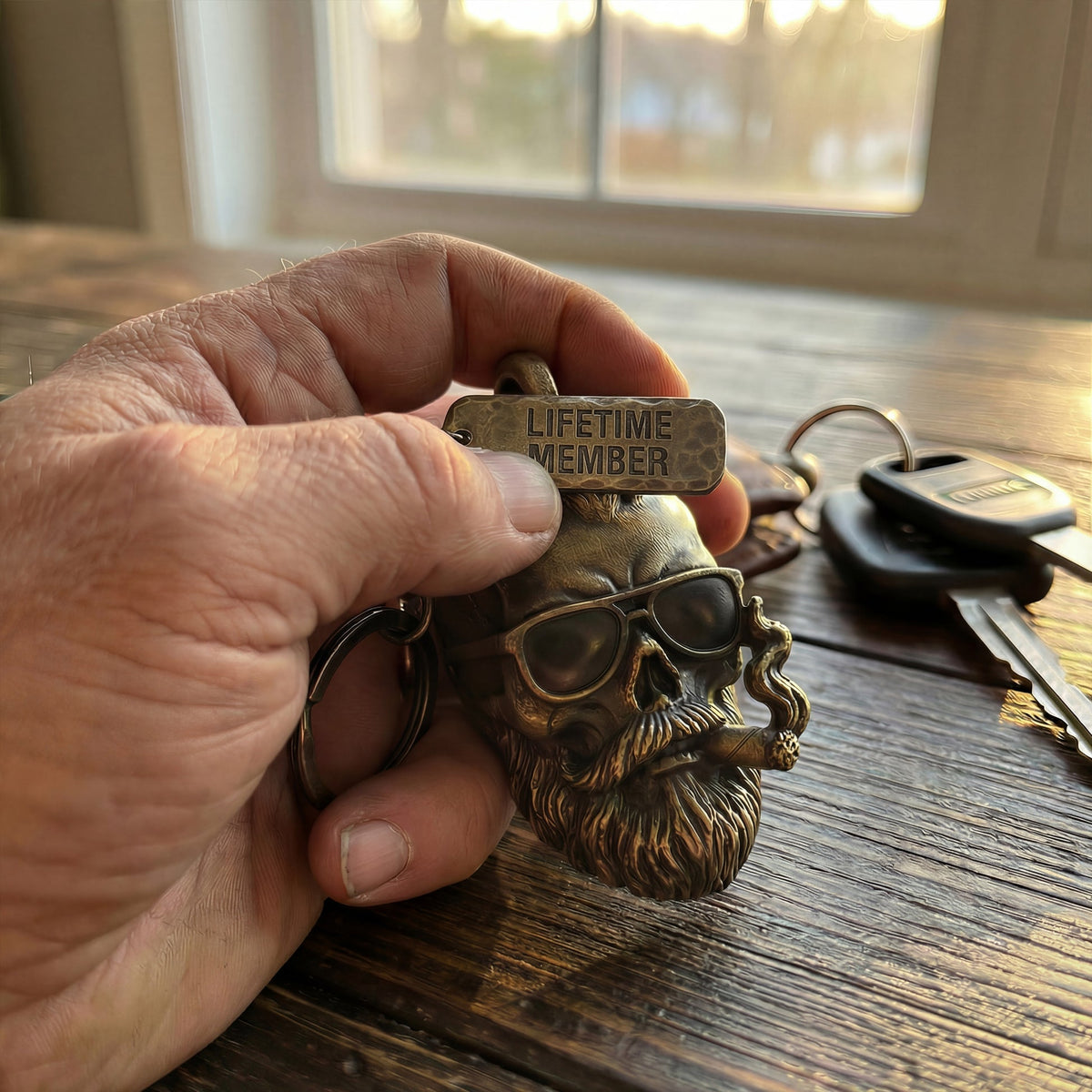🔥🎁2026 Father's Day Gifts 50% Off - 💀 Old F*ckers Club Lifetime Member Keychain– No Rules. No Filters. Still Kicking.
