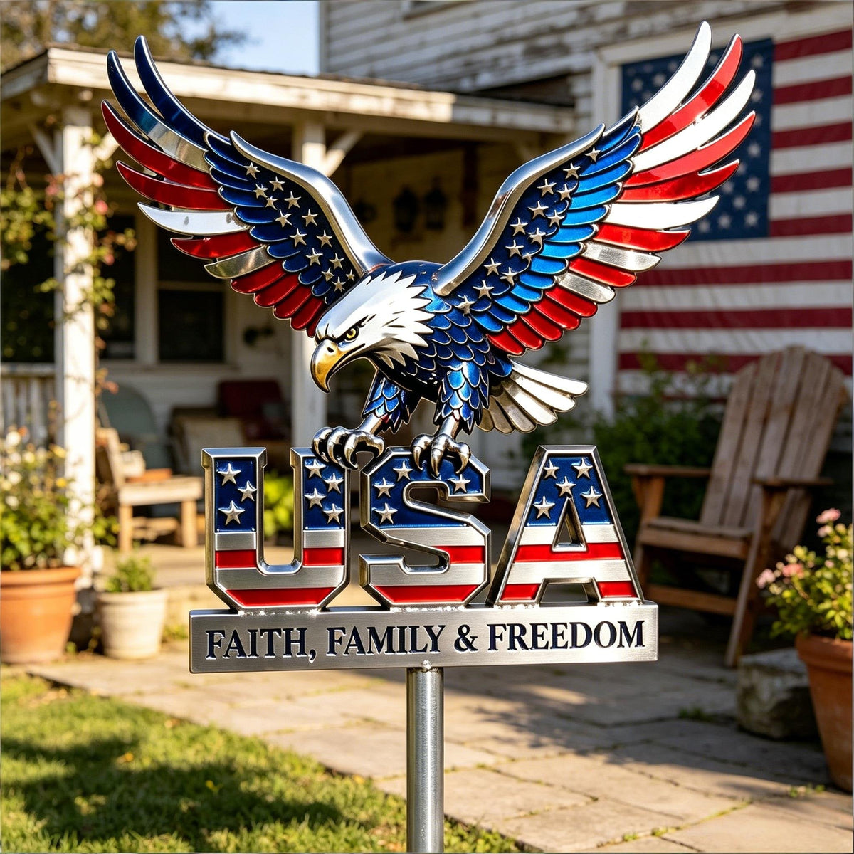 🦅🦅American Eagle - Commemorative Metal Sign - 250th Anniversary Gift