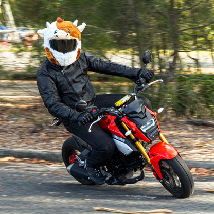 Motorcycle Helmet Cover - Cow