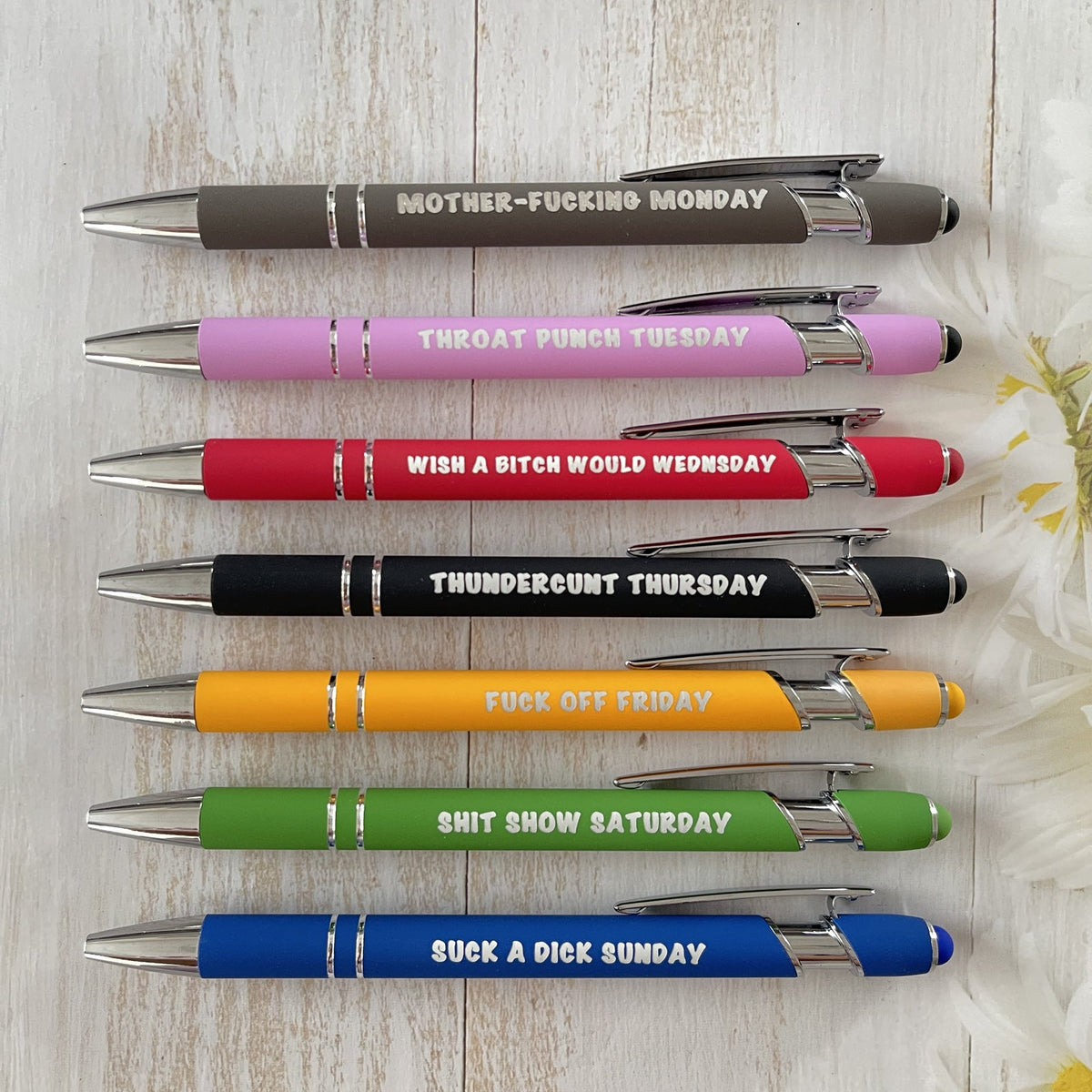 🤪Offensive Pen Set | Funny Daily Pen Set of 7