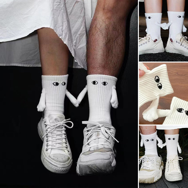 🔥 Hand In Hand Magnetic Holding Hands Socks 💕