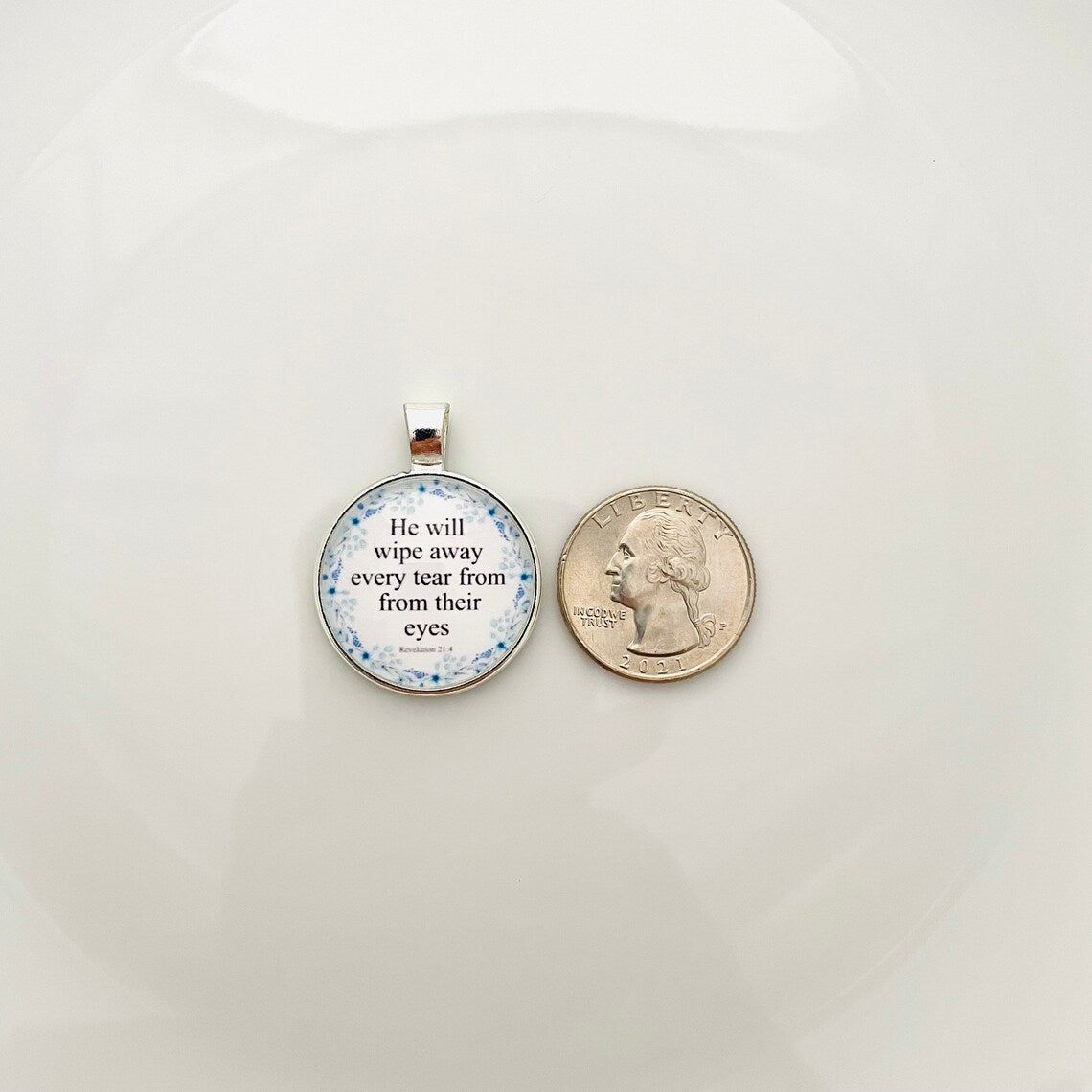 Bible Verse Necklace, Christian Necklace
