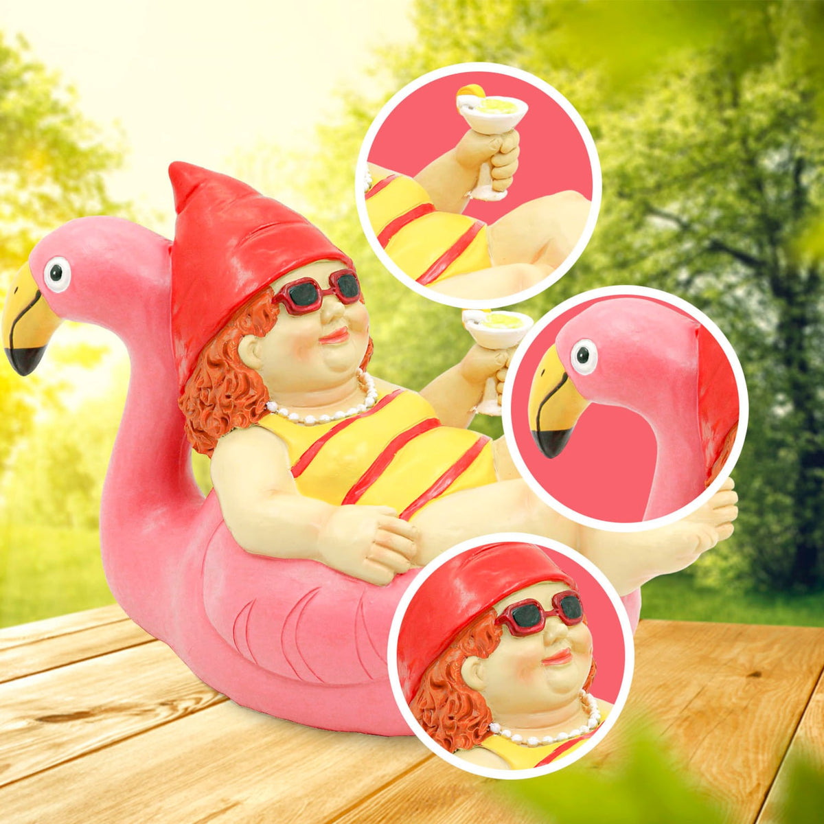 🎁Garden Gnome Statue on Flamingo