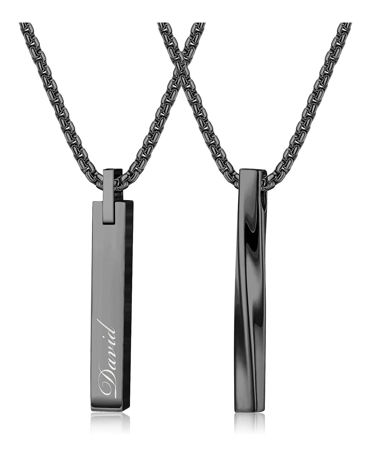 🎇Personalized TWIST BAR NECKLACE for Men