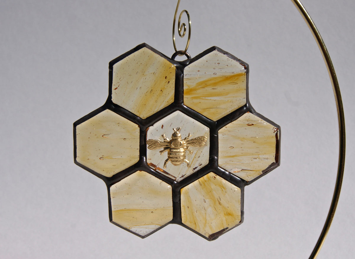 🐝 Stained Glass Bee Sun Catcher (Buy 2 Free Shipping)