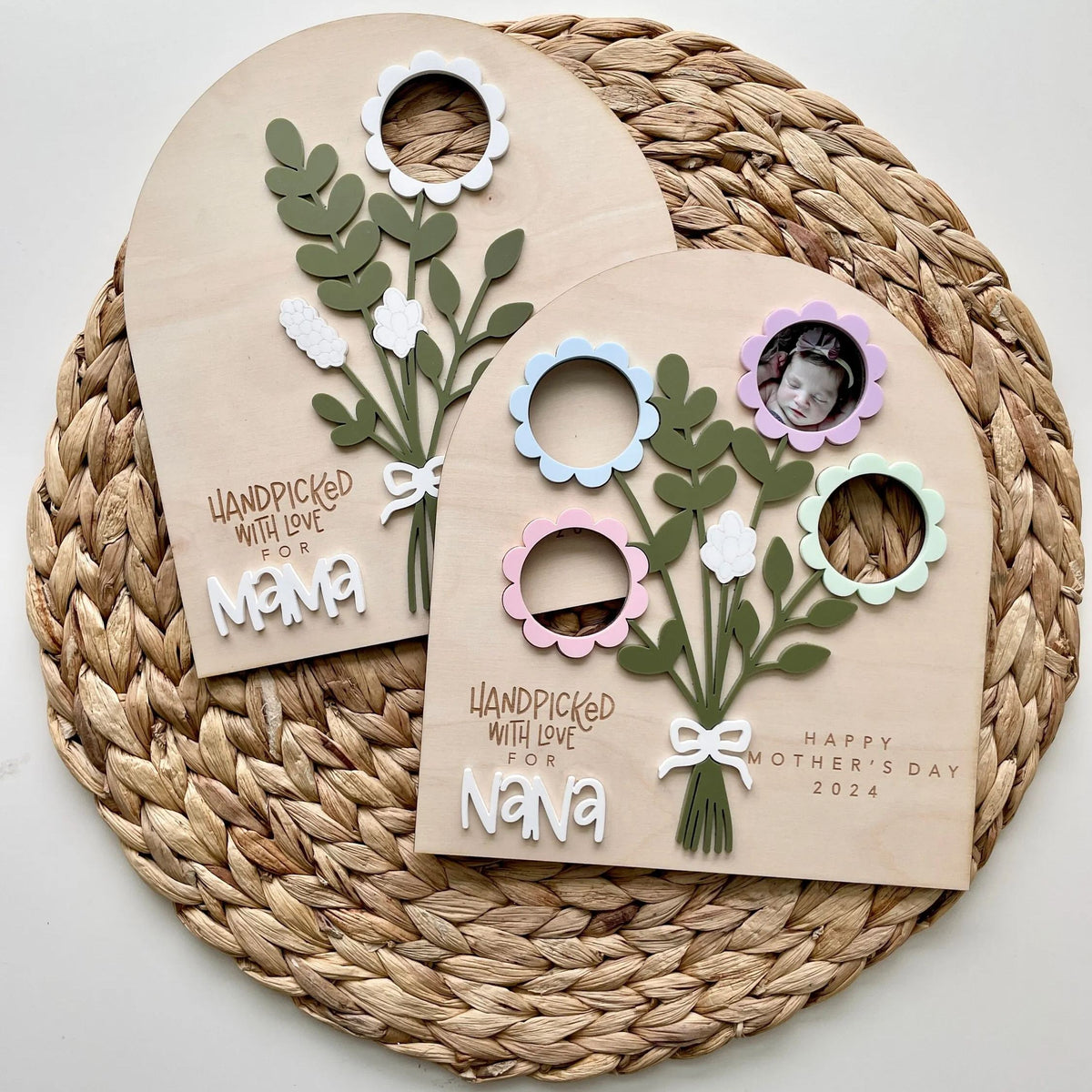 🌷Flower Bouquet Photo Sign | Mother’s Day Gift🎁