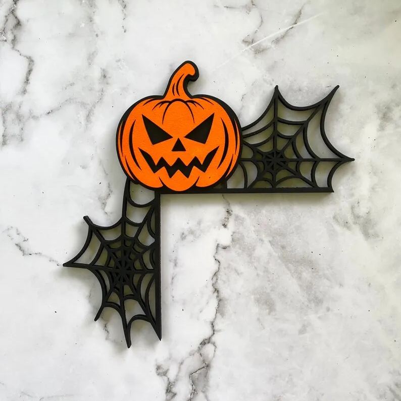 Halloween Door Corner Sign