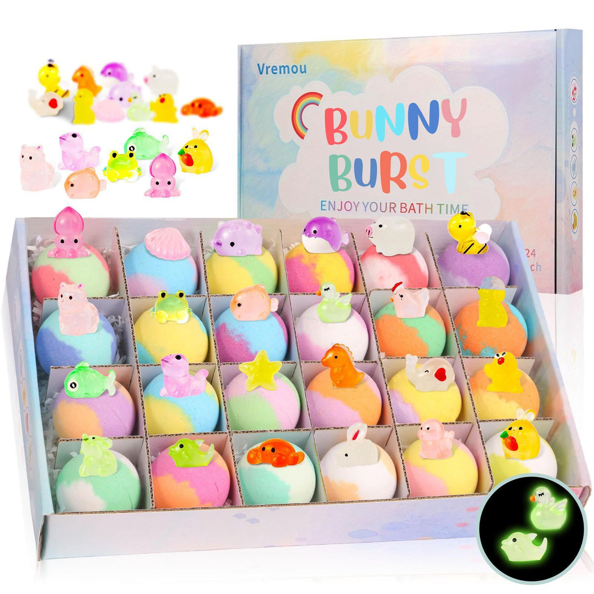 🐰🥚BunnyBurst Surprise Bath Bombs For Kids🛁✨