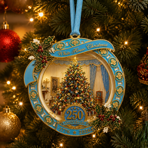🔥Last 30pcs✨⏰ Limited anniversary edition✨49% OFF!🔥250th Anniversary View of the Christmas tree in the White House bedroom