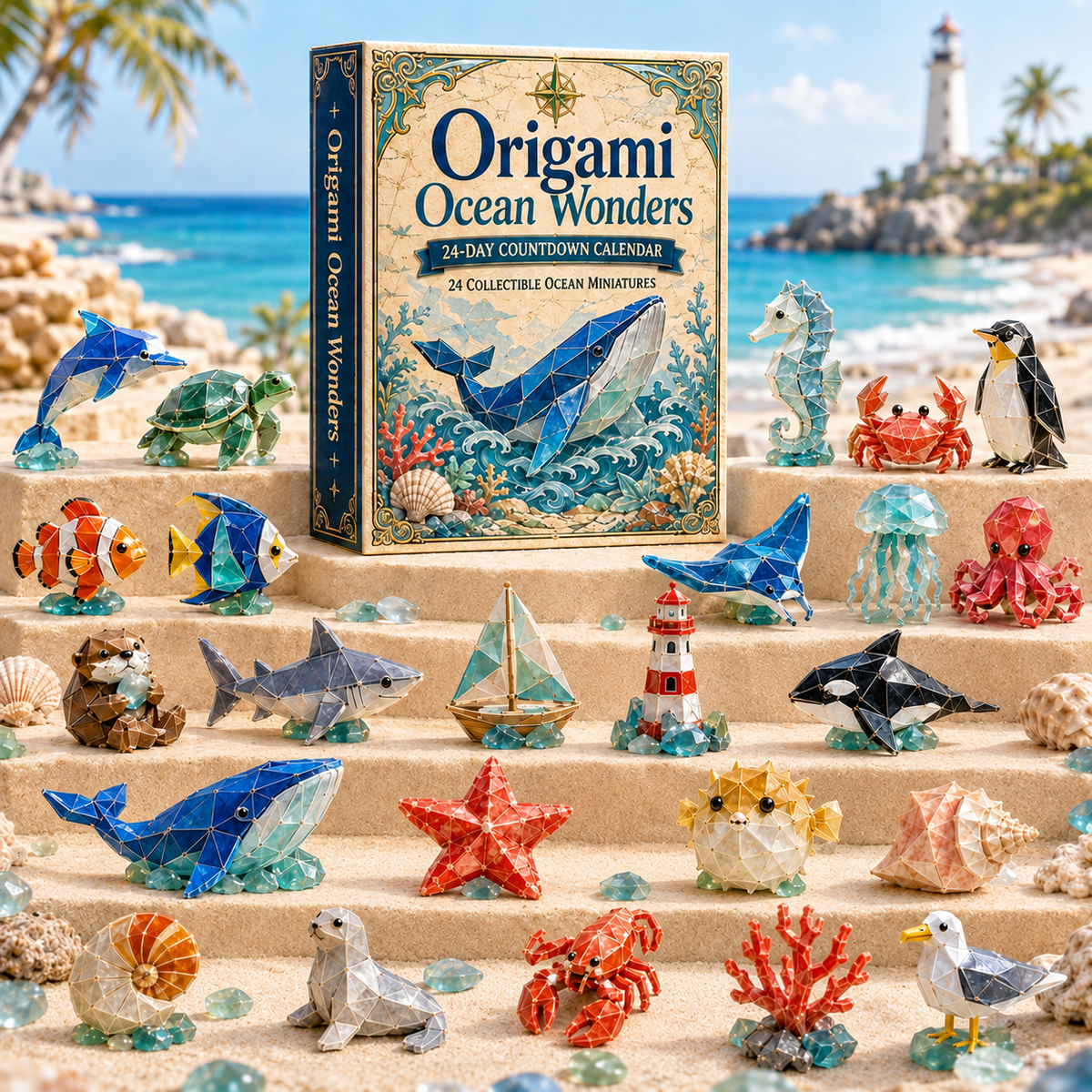 Origami Ocean Wonders 24-Day Countdown Calendar 2026