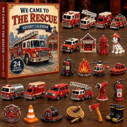 Rescue Team Advent Calendar 2026 - 24-Day Festive Countdown, Acrylic Charms Blind Box
