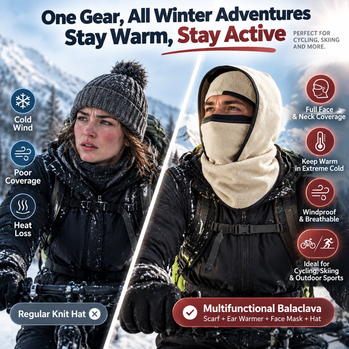 ⏳LAST DAY SALE 50% OFF!!❄️Winter All-In-One Scarf Ear Cover Warm Balaclava