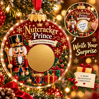 Scratch Surprise Christmas Ornament – Write Your Own Message & Reveal the Surprise 🎁